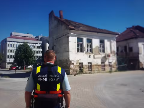 Tűzeset a belvárosban