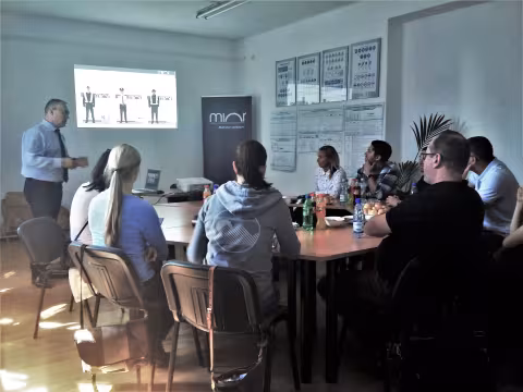 Svájci delegáció a MIÖR-nél