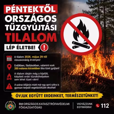 Országos tűzgyújtási tilalom