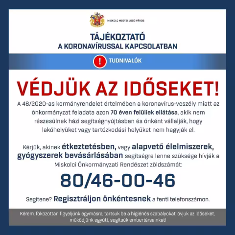 Védjük az időseket!